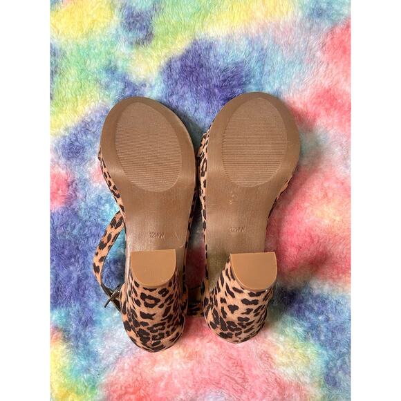 Leopard Print Block Heel Sandals – Size 12 Wide Width - Picture 3 of 6